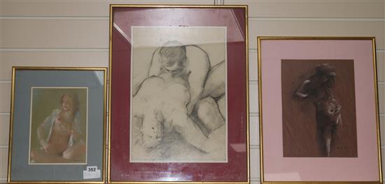 Bardon Nudes, c.1974 largest 40 x 28cm